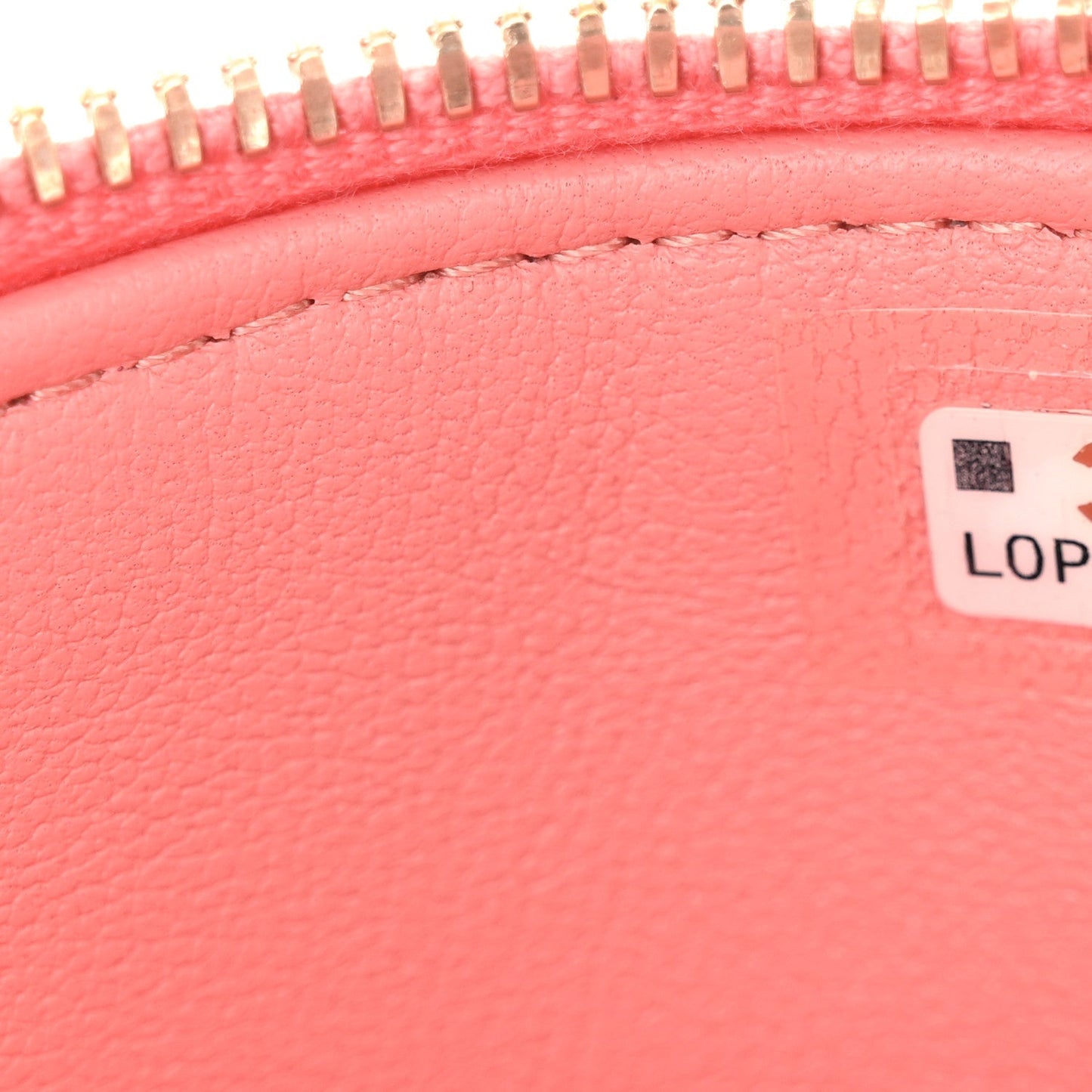 Lambskin Quilted Afternoon Tea Top Handle Vanity Case With Chain Light Pink