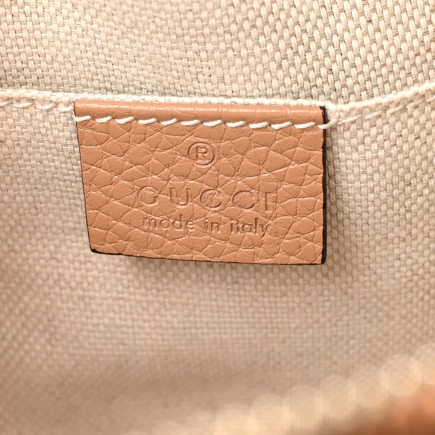 Pebbled Calfskin Small Soho Disco Bag Camelia