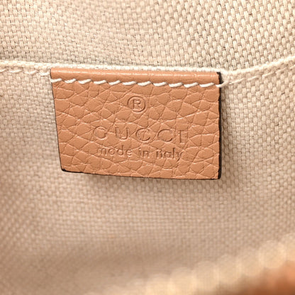 Pebbled Calfskin Small Soho Disco Bag Camelia