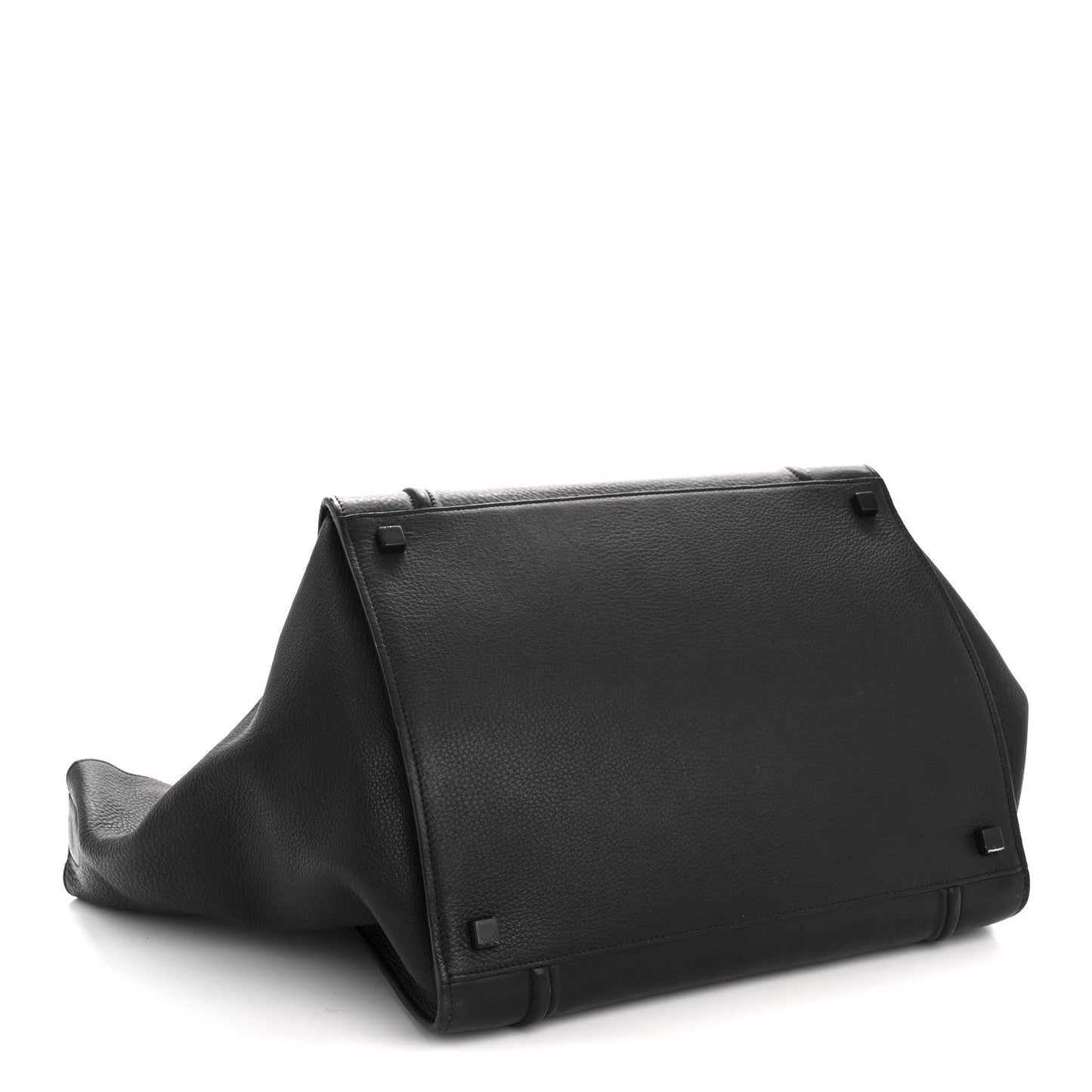 Grained Calfskin Medium Phantom Luggage Black