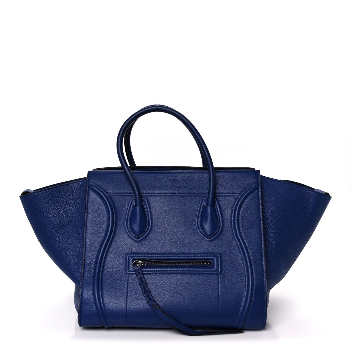 Grained Calfskin Medium Phantom Luggage Indigo