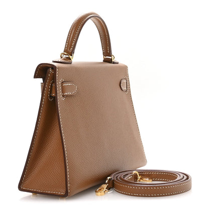 Epsom Mini Kelly Sellier 20 Gold