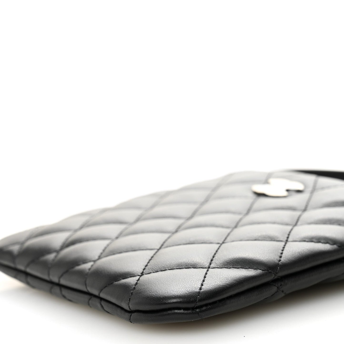 Lambskin Quilted Uniform Crossbody Bag Black