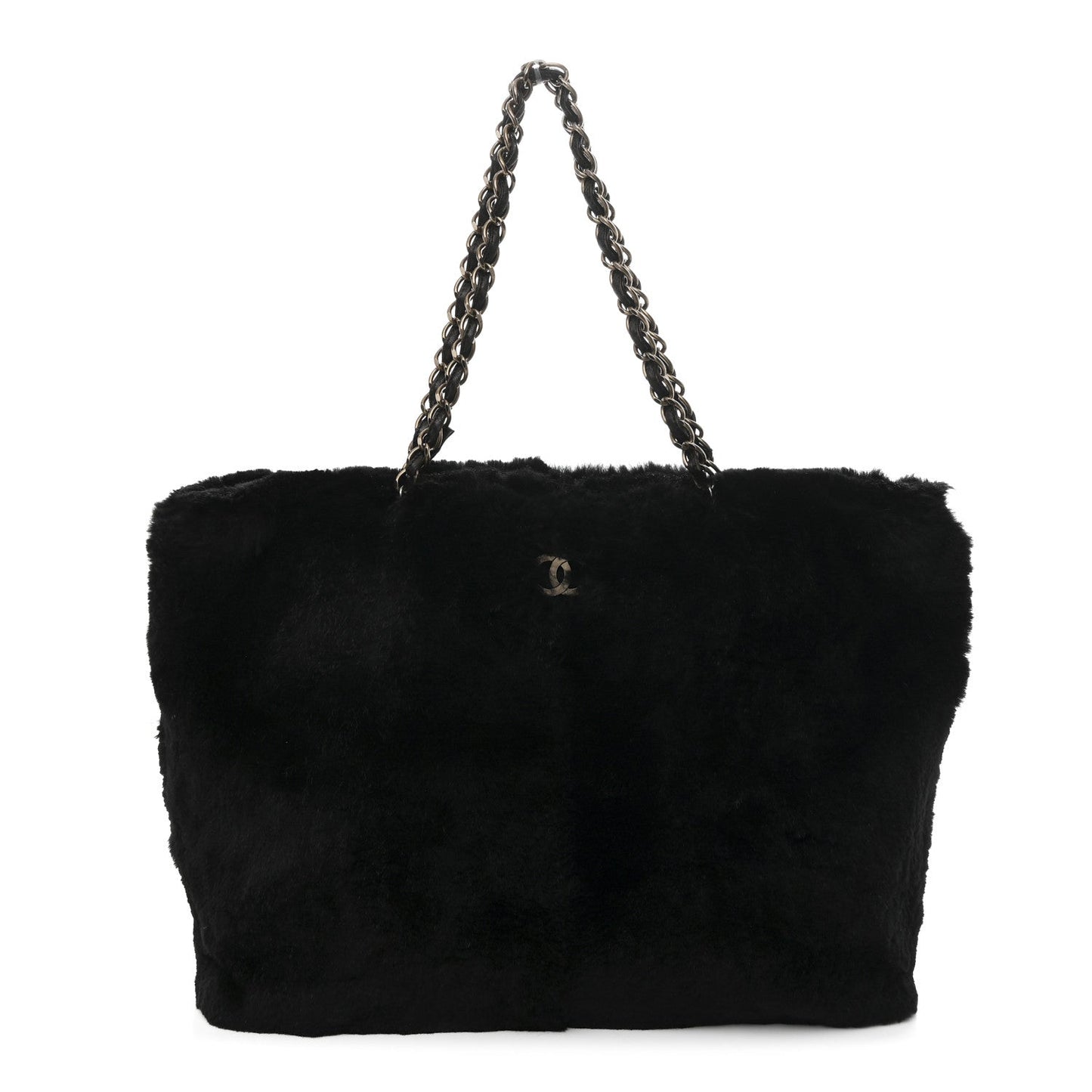 Orylag Rabbit Fur CC Tote Black