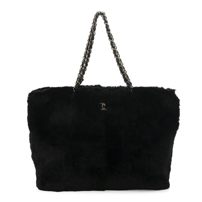 Orylag Rabbit Fur CC Tote Black