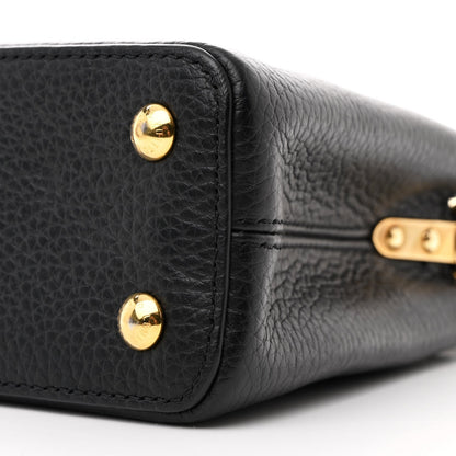 Taurillon Braided Capucines Mini Black