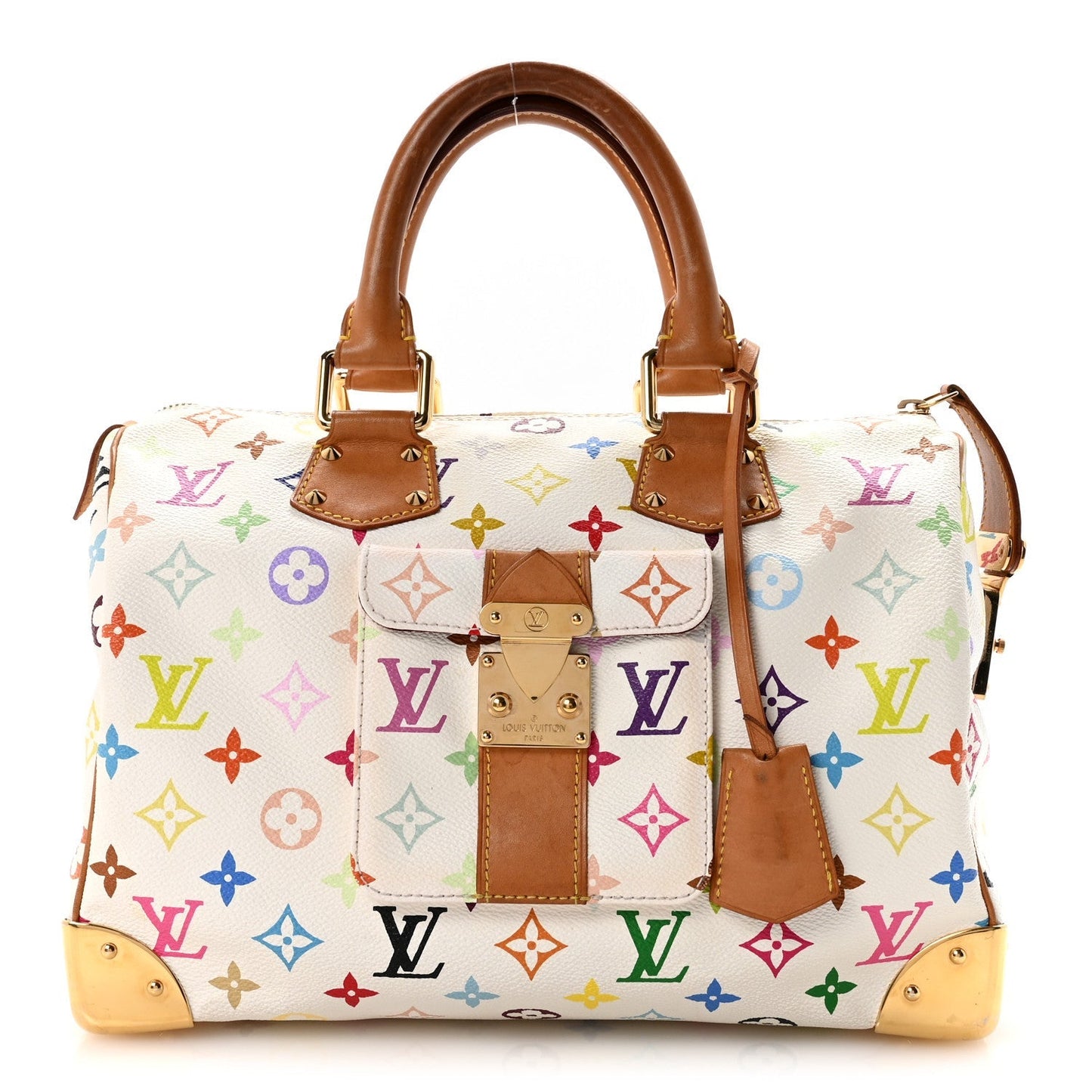 Monogram Multicolor Speedy 30 White
