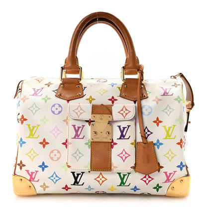 Monogram Multicolor Speedy 30 White