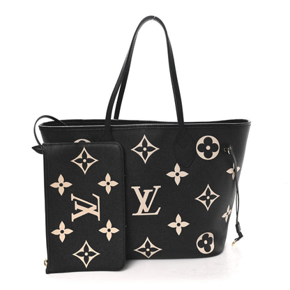 Empreinte Monogram Giant Neverfull MM Black Beige