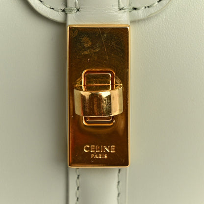 Satinated Calfskin Mini 16 Top Handle Bag Jade