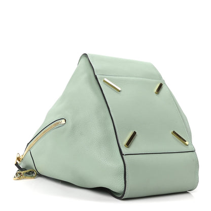 Soft Grained Calfskin Medium Hammock Shoulder Bag Light Green