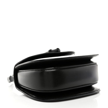 Boarded Dyana Lux Calfskin Web Monochrome Mini Bamboo 1947 Top Handle Bag Black