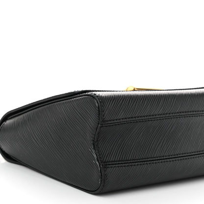 Epi Twist Top Handle Shoulder Bag MM Black