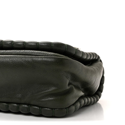 Calfskin Medium On the Bund Flap Dark Khaki