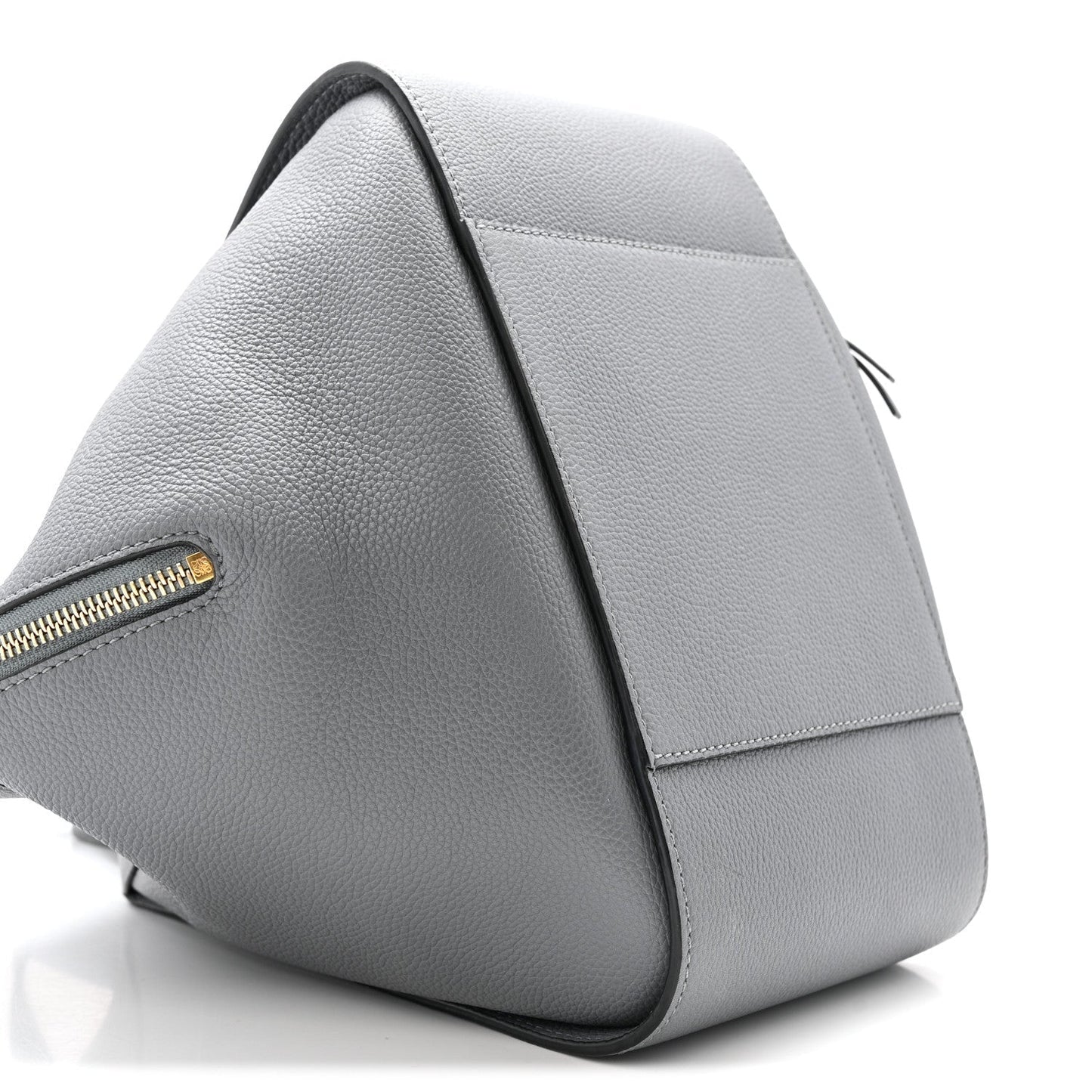 Grained Calfskin Small Hammock Shoulder Bag Asphalt