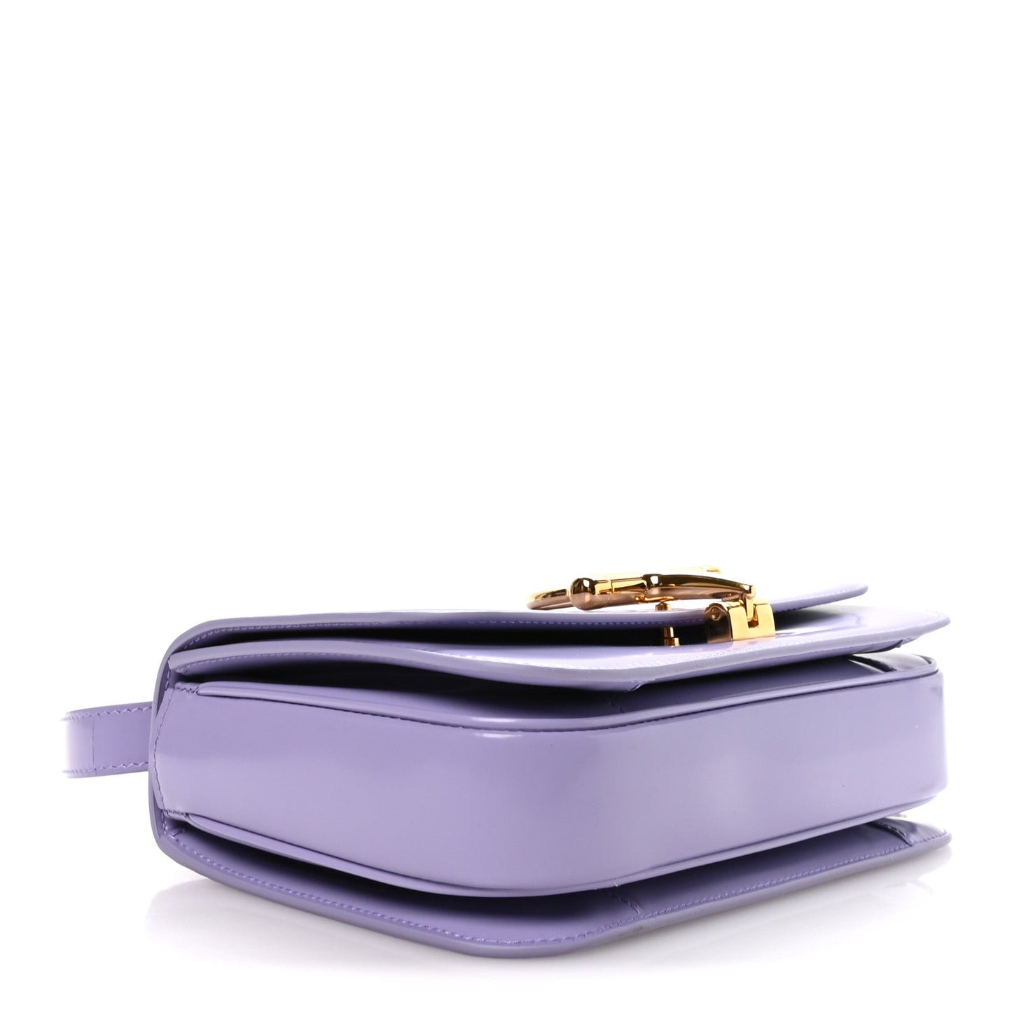 Patent Siena Small Shoulder Bag Lapis