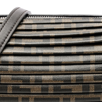 Glazed Fabric FF Pleated Candy Bag Brown