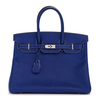 Epsom Candy Birkin 35 Bleu Electrique Mykonos