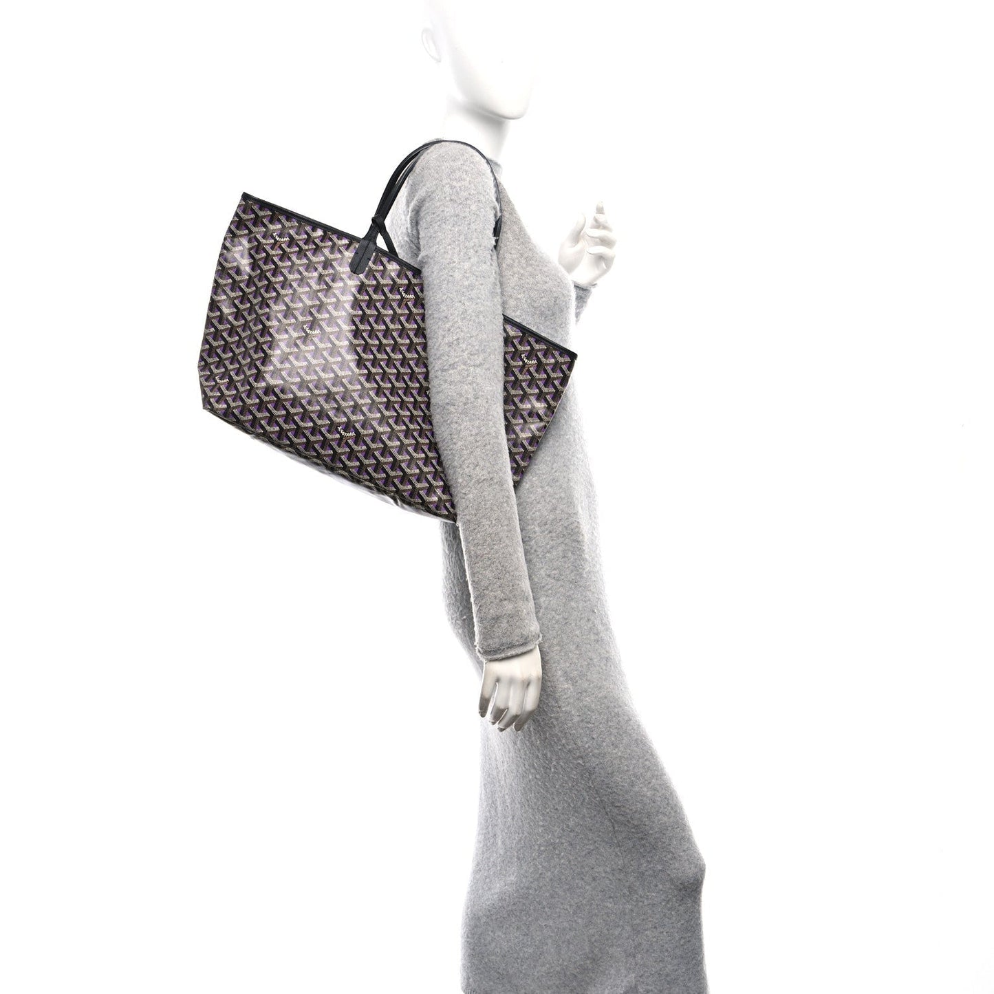 Goyardine Saint Louis Claire Voie PM Black Violet