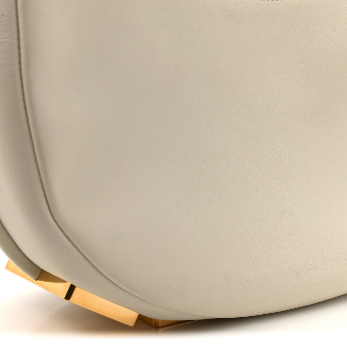 Vitello Grace Matte Small Fendigraphy Hobo Bag White Ice