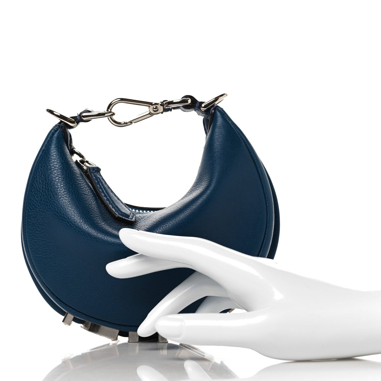Vitello Grace Matte Nano Fendigraphy Hobo Charm Mirto