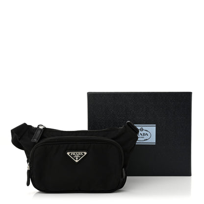 Re-Nylon Saffiano Belt Bag Black