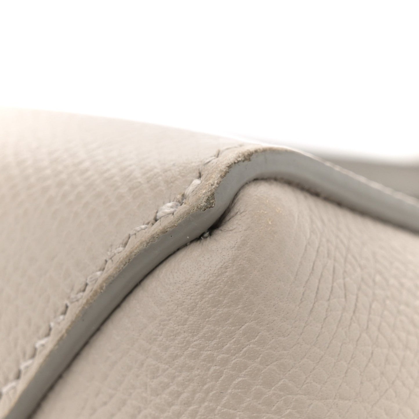 Grained Calfskin Micro Belt Bag Light Taupe