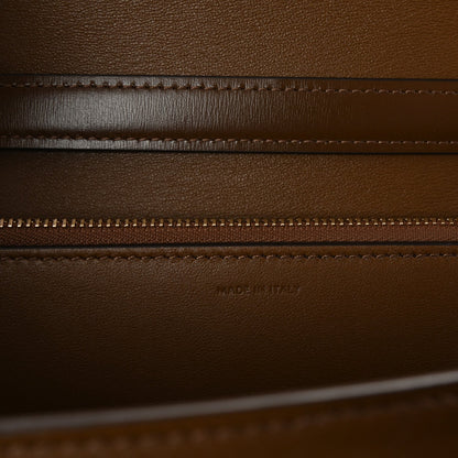 Smooth Calfskin Medium Classic Box Flap Bag Camel