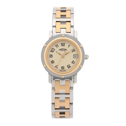 Stainless Steel 24mm Clipper Quartz Watch Gold