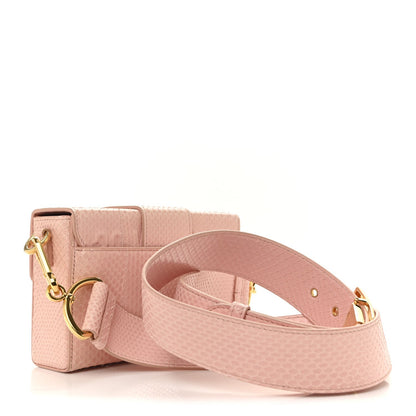 Snakeskin 30 Montaigne Box Bag Rose Clair