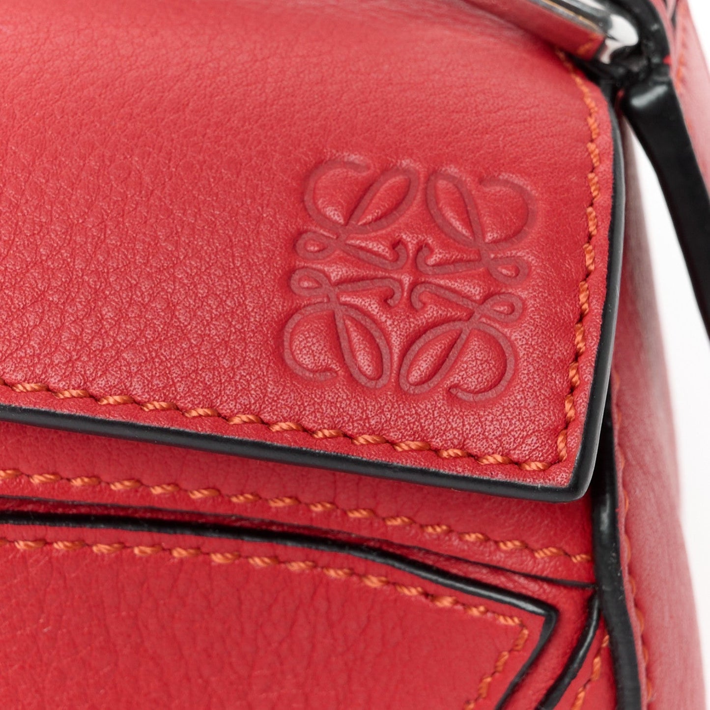Calfskin Mini Puzzle Bag Pomodoro
