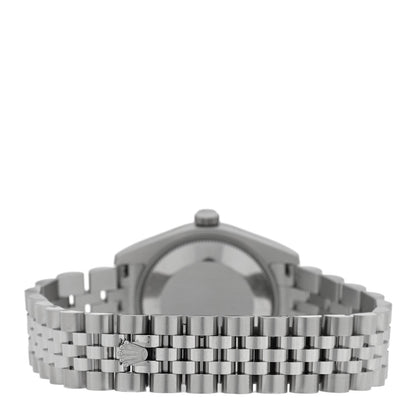 Stainless Steel 18K White Gold 31mm Oyster Perpetual Datejust Watch Black 178274