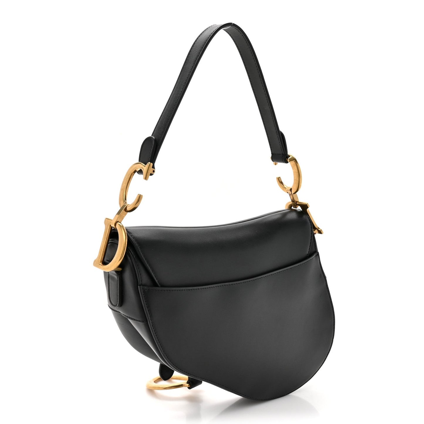 Calfskin Saddle Bag Black