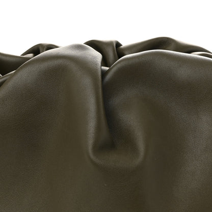 Smooth Butter Calf The Pouch Oversized Clutch  Kaki Fondent