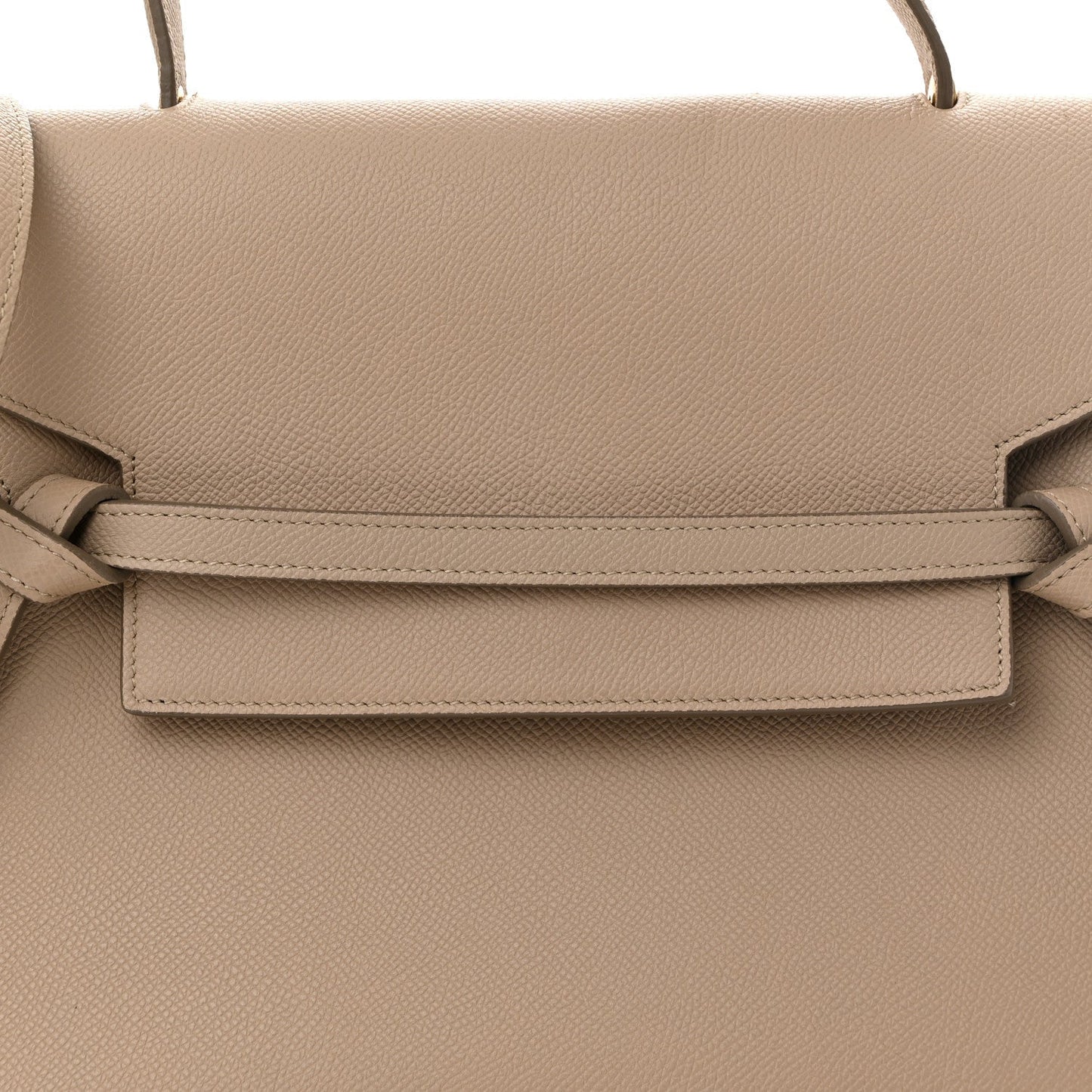 Grained Calfskin Mini Belt Bag Light Taupe