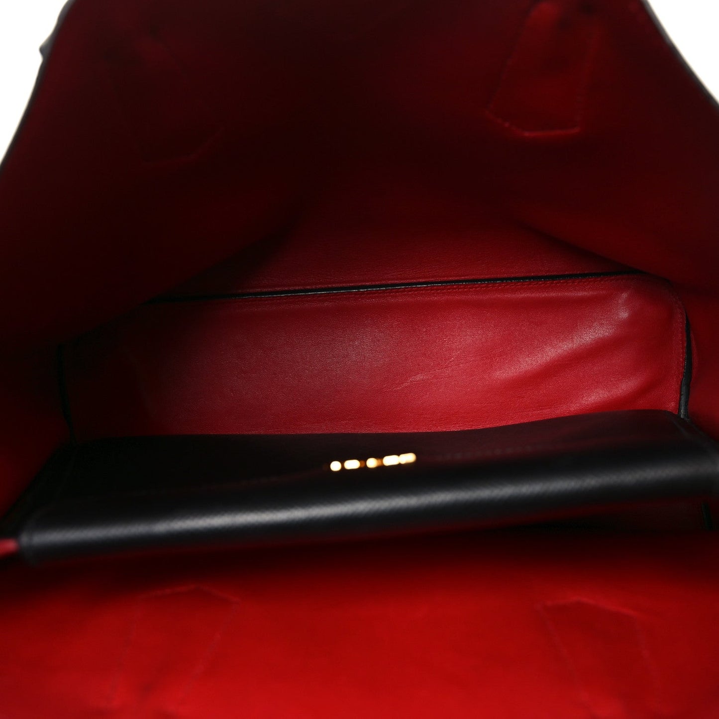 Saffiano Cuir Large Double Bag Black Fuoco