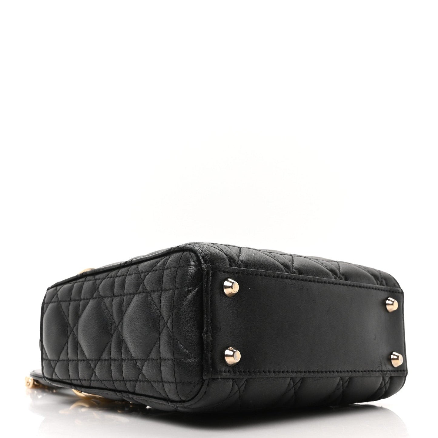 Lambskin Cannage Mini Lady Dior Black