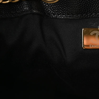 Caviar Quilted Small Chanel 25 Handbag Black