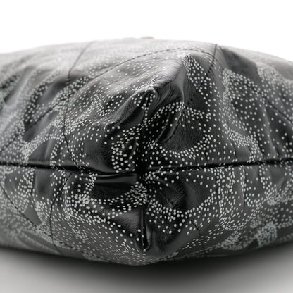 Printed Calfskin Quilted Chanel 22 Black