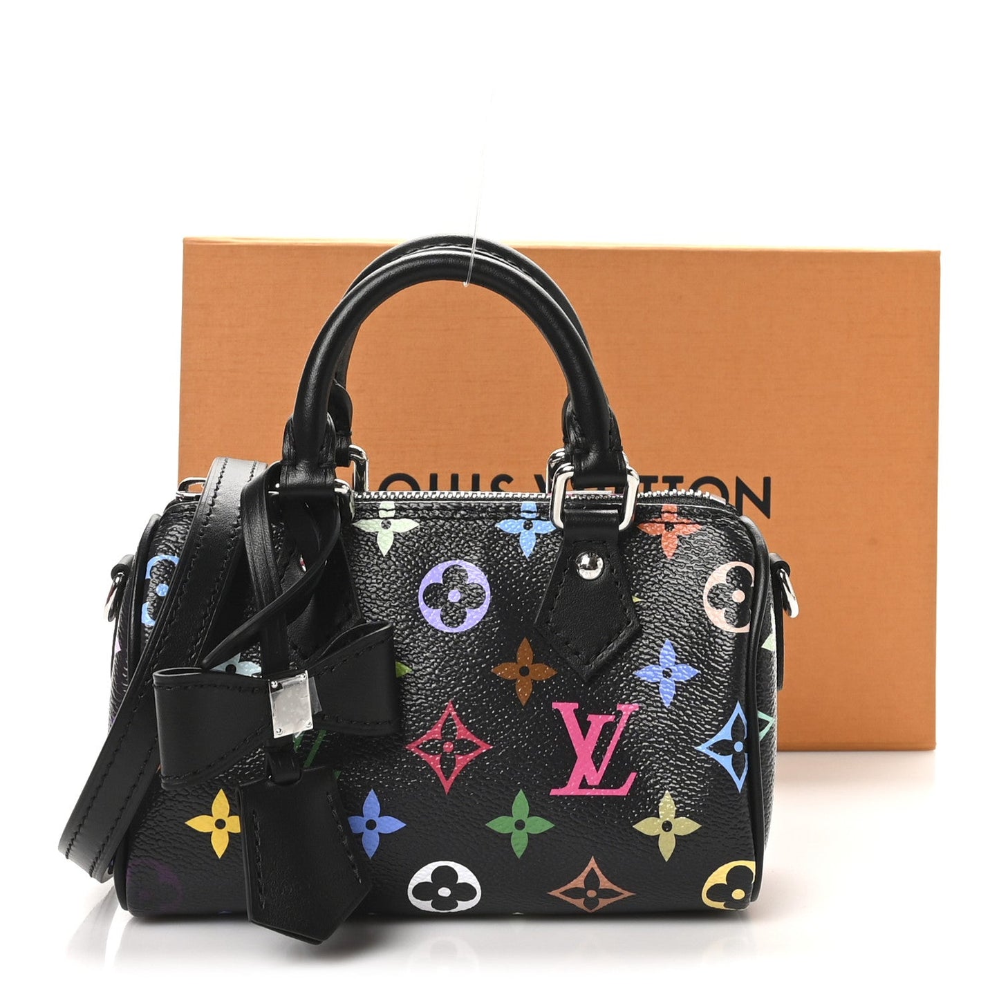 LV X TM Monogram Multicolor Nano Speedy Black