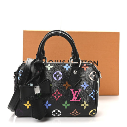 LV X TM Monogram Multicolor Nano Speedy Black