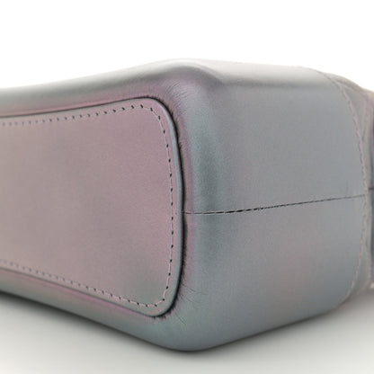 Iridescent Lambskin Calfskin Quilted Medium Gabrielle Hobo Light Purple