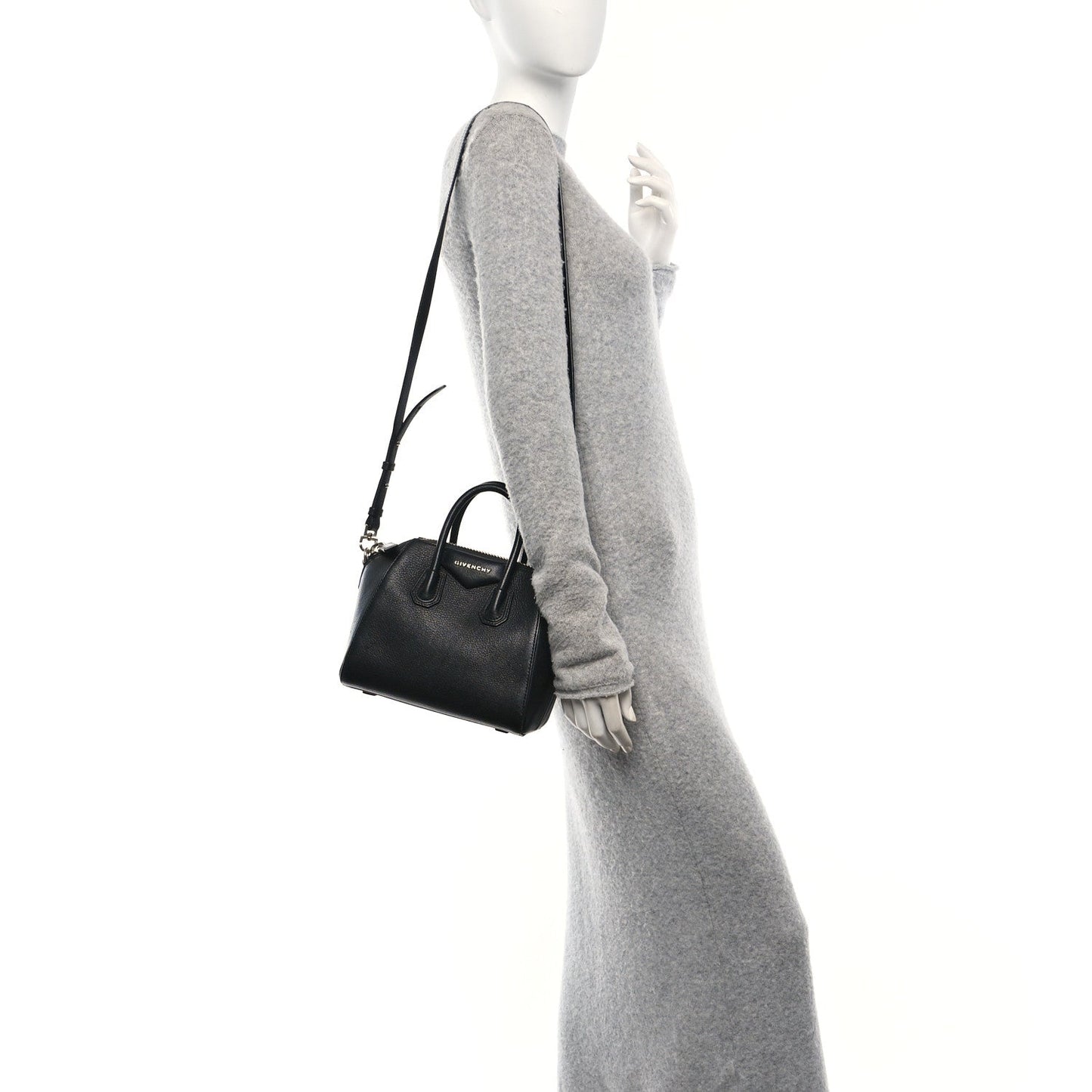 Sugar Goatskin Mini Antigona Black