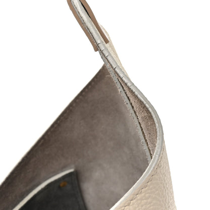 Grained Calfskin Small Marcie Hobo Bag Sweet Beige