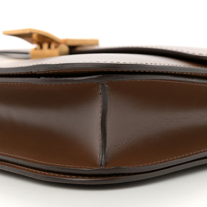 Box Calfskin Medium Classic Box Flap Bag Taupe
