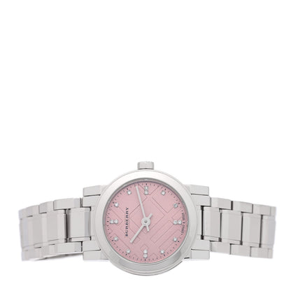 Stainless Steel Diamond 26mm Quartz Watch Pink BU9223