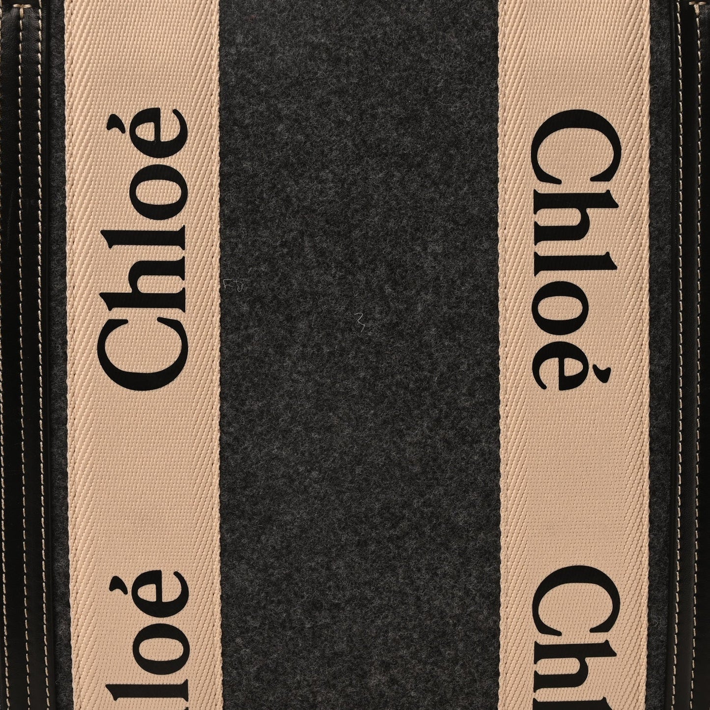 Felt Large Woody Ribbon Tote Cashmere Grey