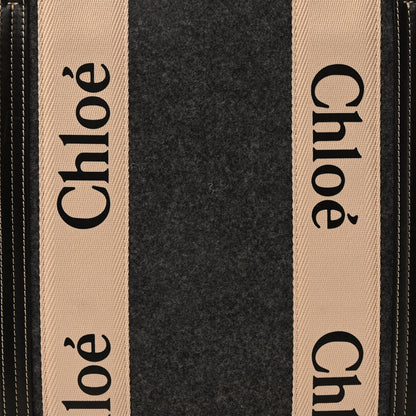 Felt Large Woody Ribbon Tote Cashmere Grey