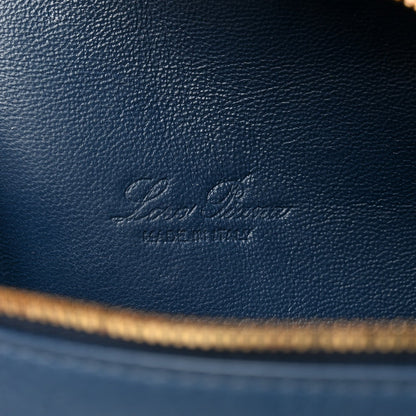 Grained Calfskin L19 Extra Pocket Pouch Navy Blue