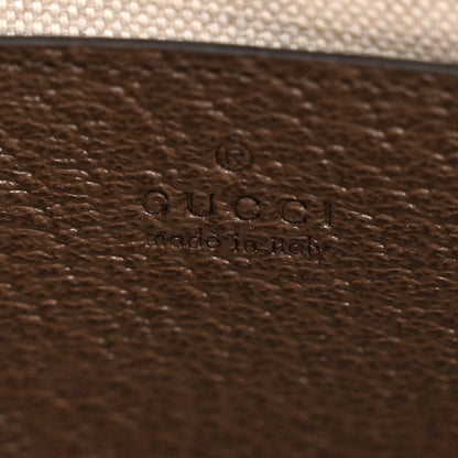 GG Supreme Monogram Textured Dollar Calfskin Web Small Ophidia GG Handbag Beige Ebony New Acero